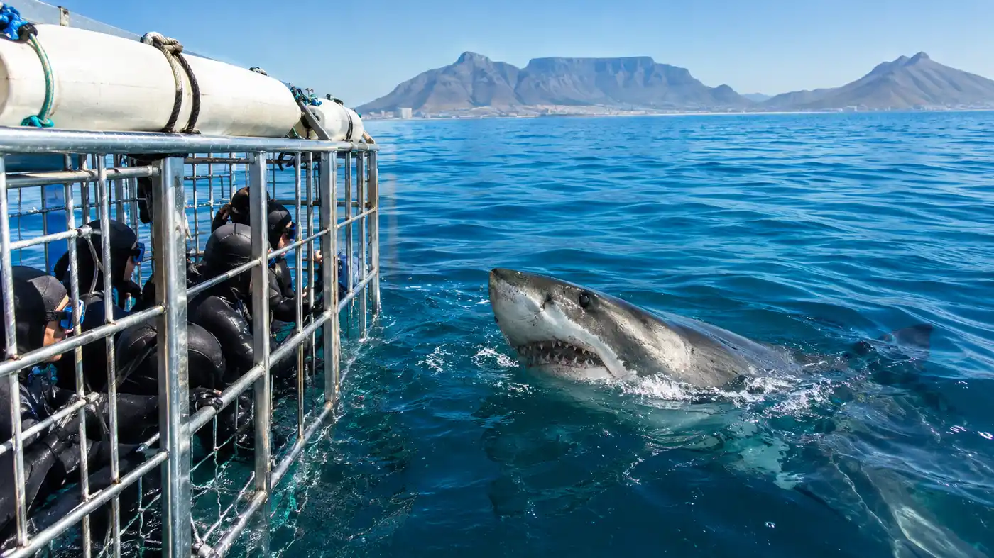 Great White Shark Cage Diving in Cape Town